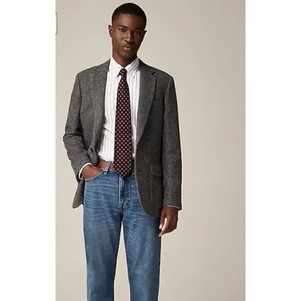J. Crew Men's Ludlow Slim English Cotton-Wool Blend Suit Jacket 38R style c8778